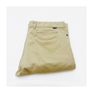 Moschino Zippered Khaki Pants Brown Pocket Trim US SZ34